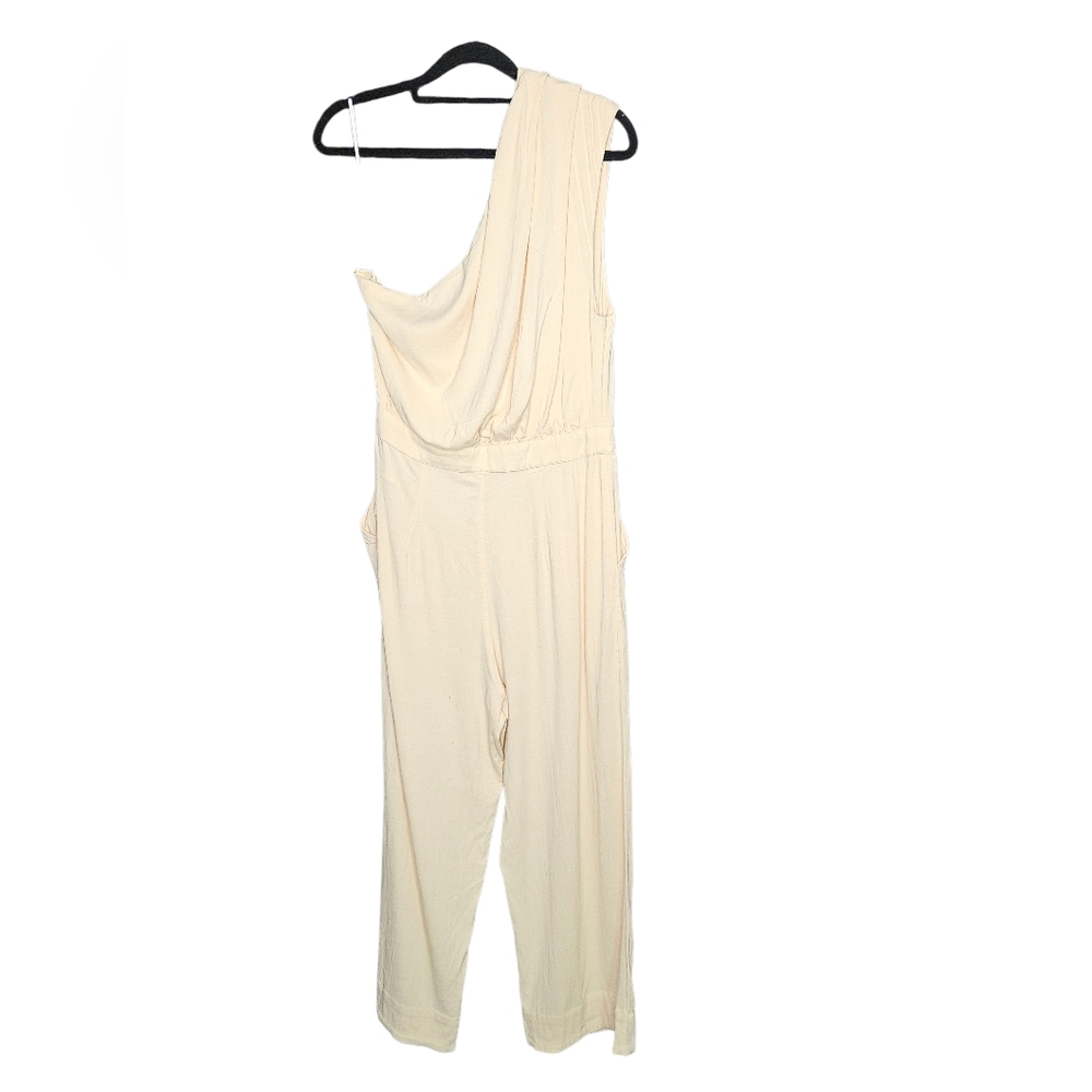 Free People Avery One-Shoulder Jumpsuit, Size 12, Washed Out, NWT - Picture 6 of 13